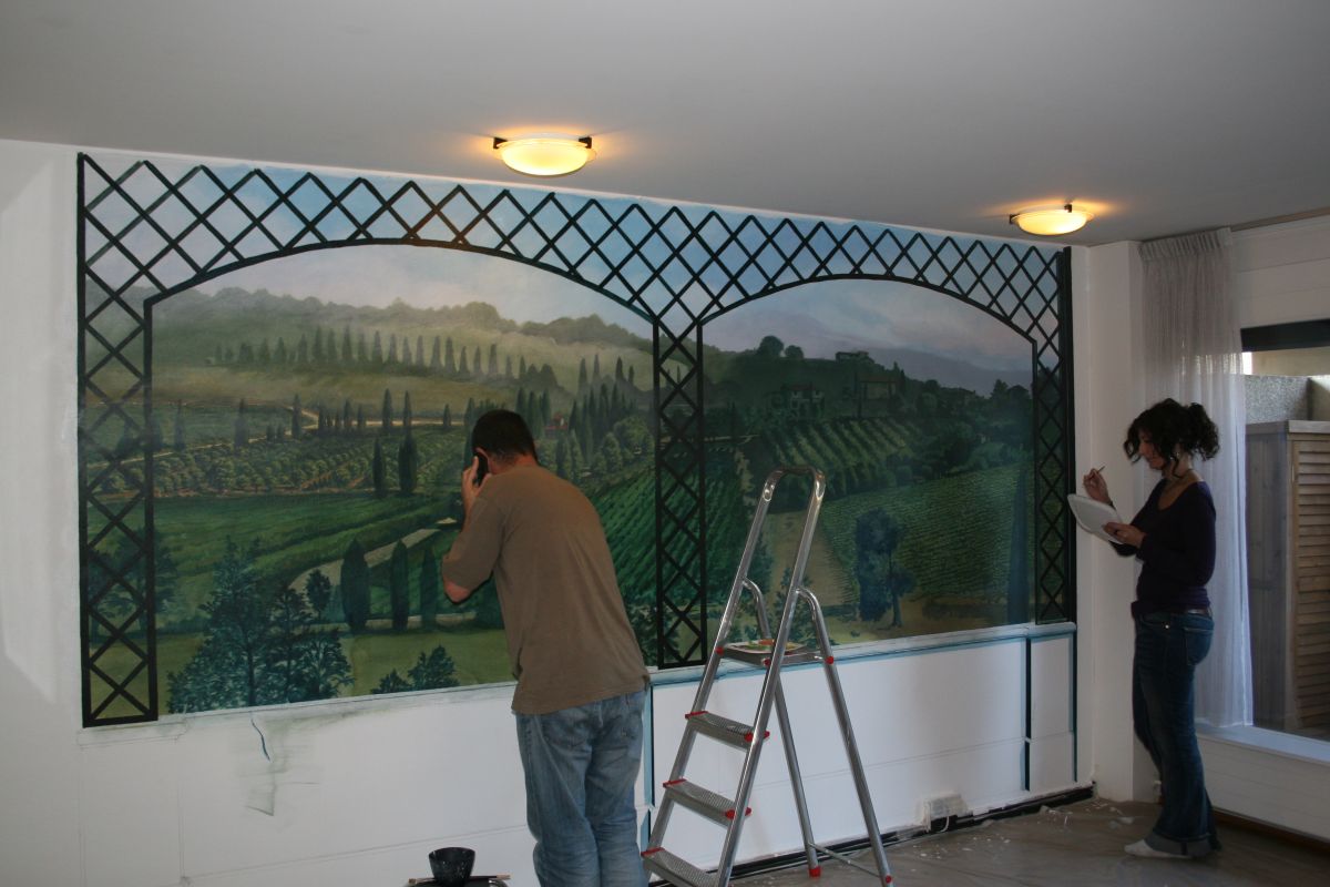 Laura et moi au travail