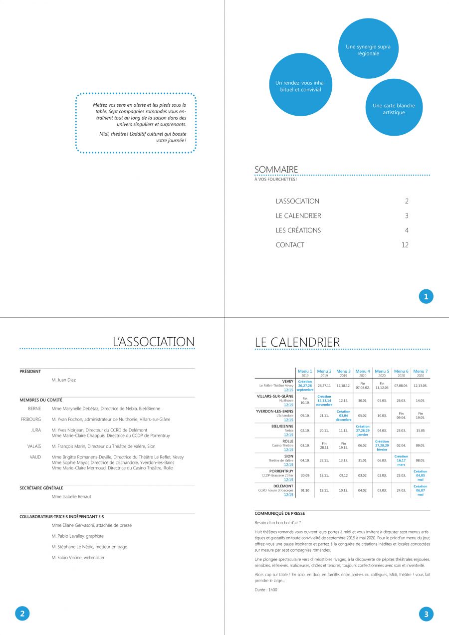 Aperçu des pages intérieures