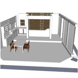 Travail autour de la cuisine